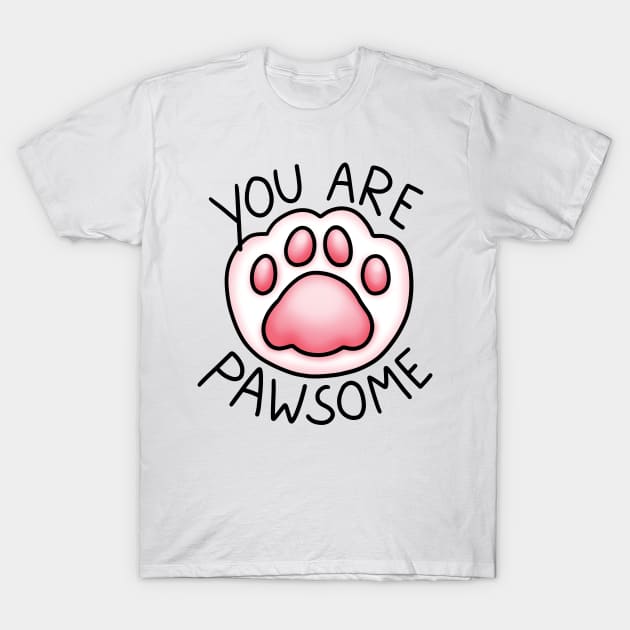 You are pawsome T-Shirt by Nikamii